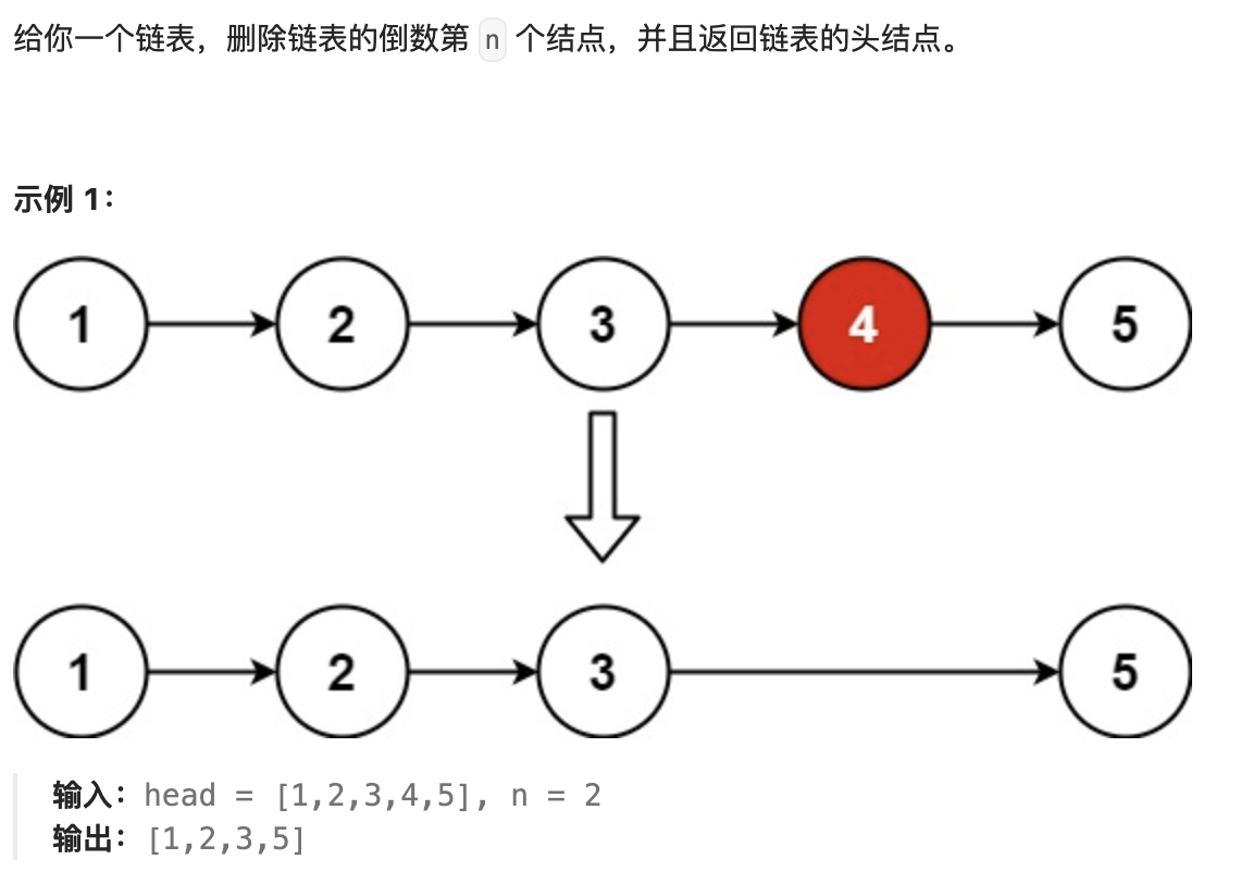 19.删除链表的倒数第 N 个结点